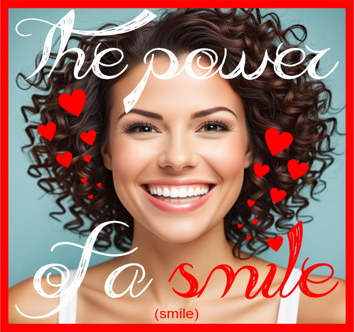 A AI image of a woman smiling, for the Infinite1 Brand blog The Power Of A Smile - Its Positive Influence On Others.