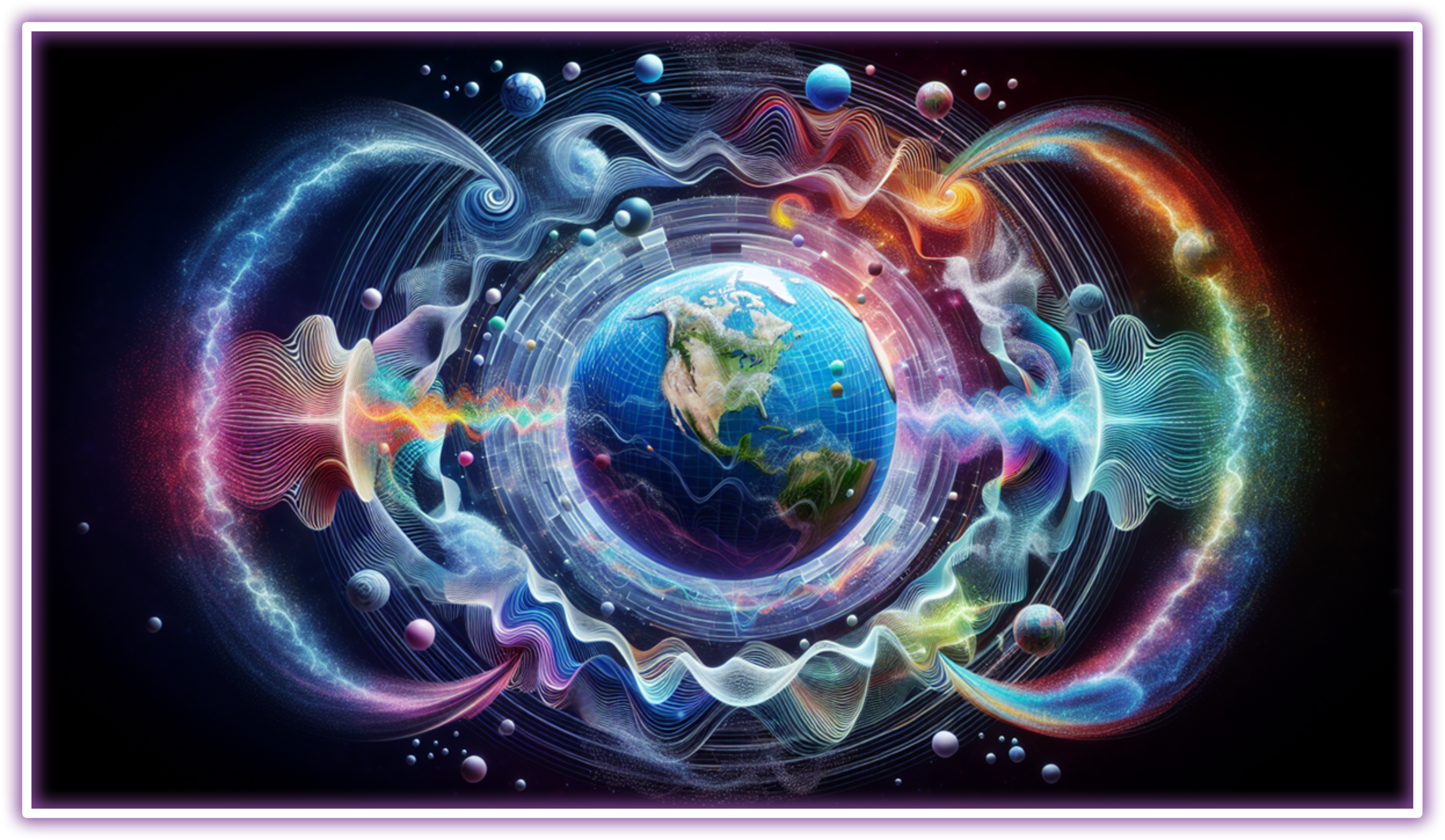 An image created for the Infinite1 Brand blog post The Vibration of Reality: Understanding How Energy Shapes Our World.