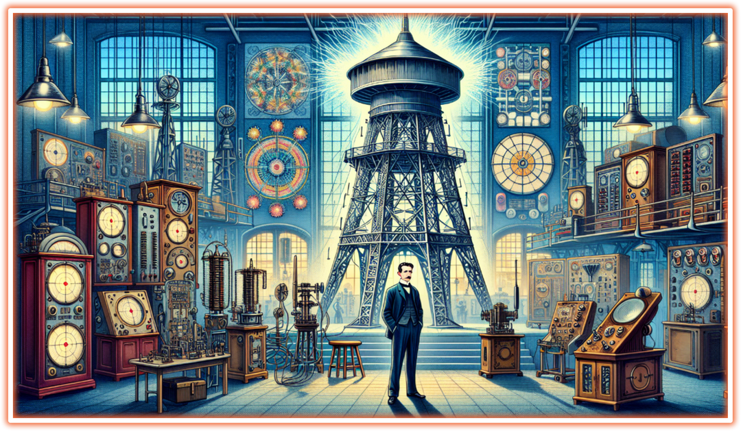 An image created for the Infinite1 Brand blog post The Work and Technology of Nikola Tesla. Become your best version at infinite1brand.com