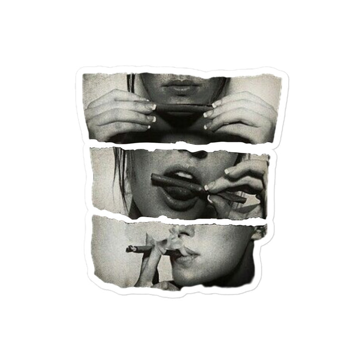 Blunt Girl Bubble-Free Sticker, 4" x 4"
