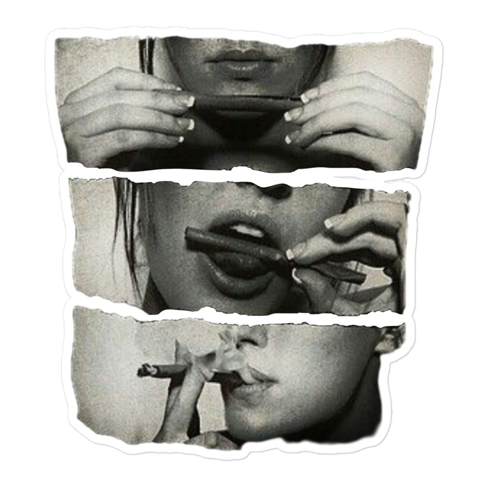 Blunt Girl Bubble-Free Sticker, 5.5" x 5.5"