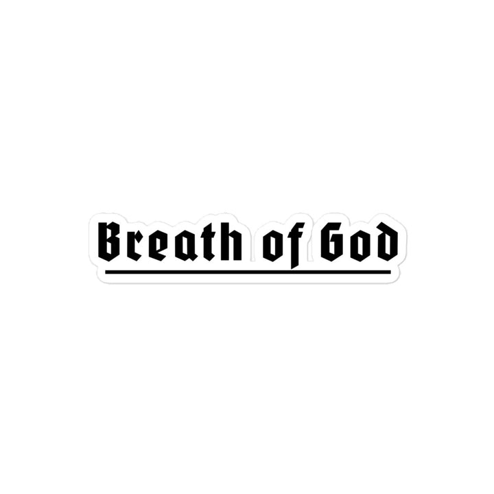 Breath Of God Bubble-Free Sticker, 5.5" x 5.5"