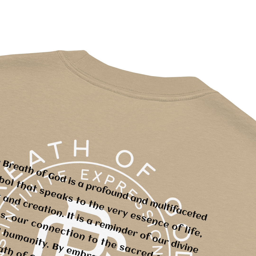 Breath Of God Concept Tee, close-up back view.