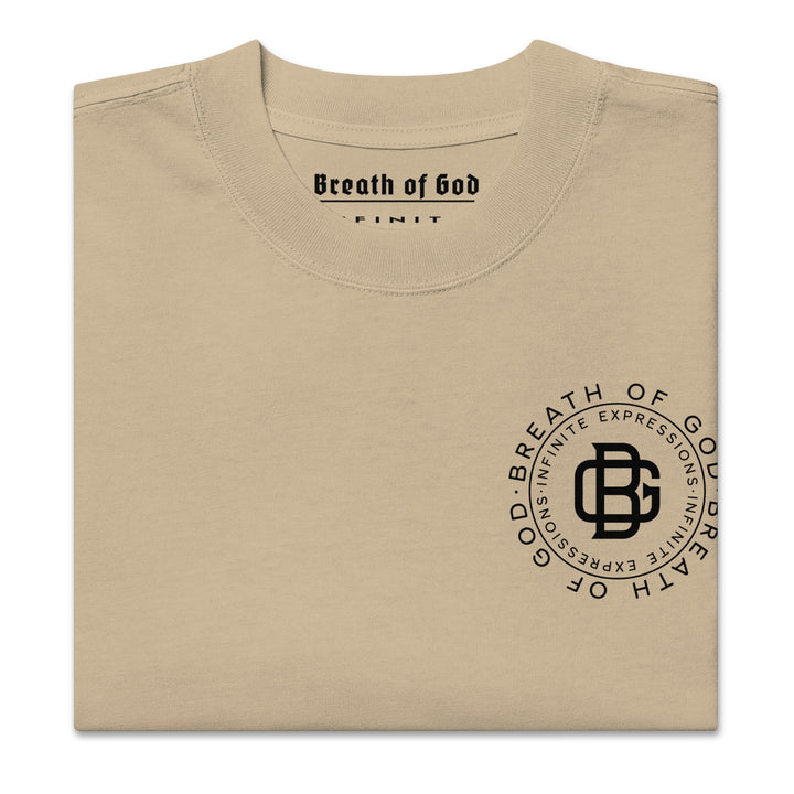 Breath Of God Concept Tee, folded front view.