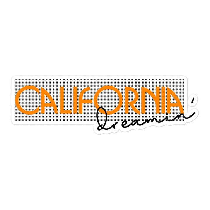 California Dreamin' Bubble-Free Sticker, 5.5" x 5.5"