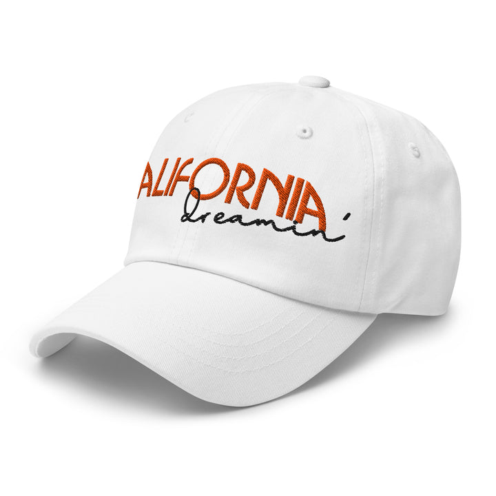 California Dreamin' Dad Hat, front left view.