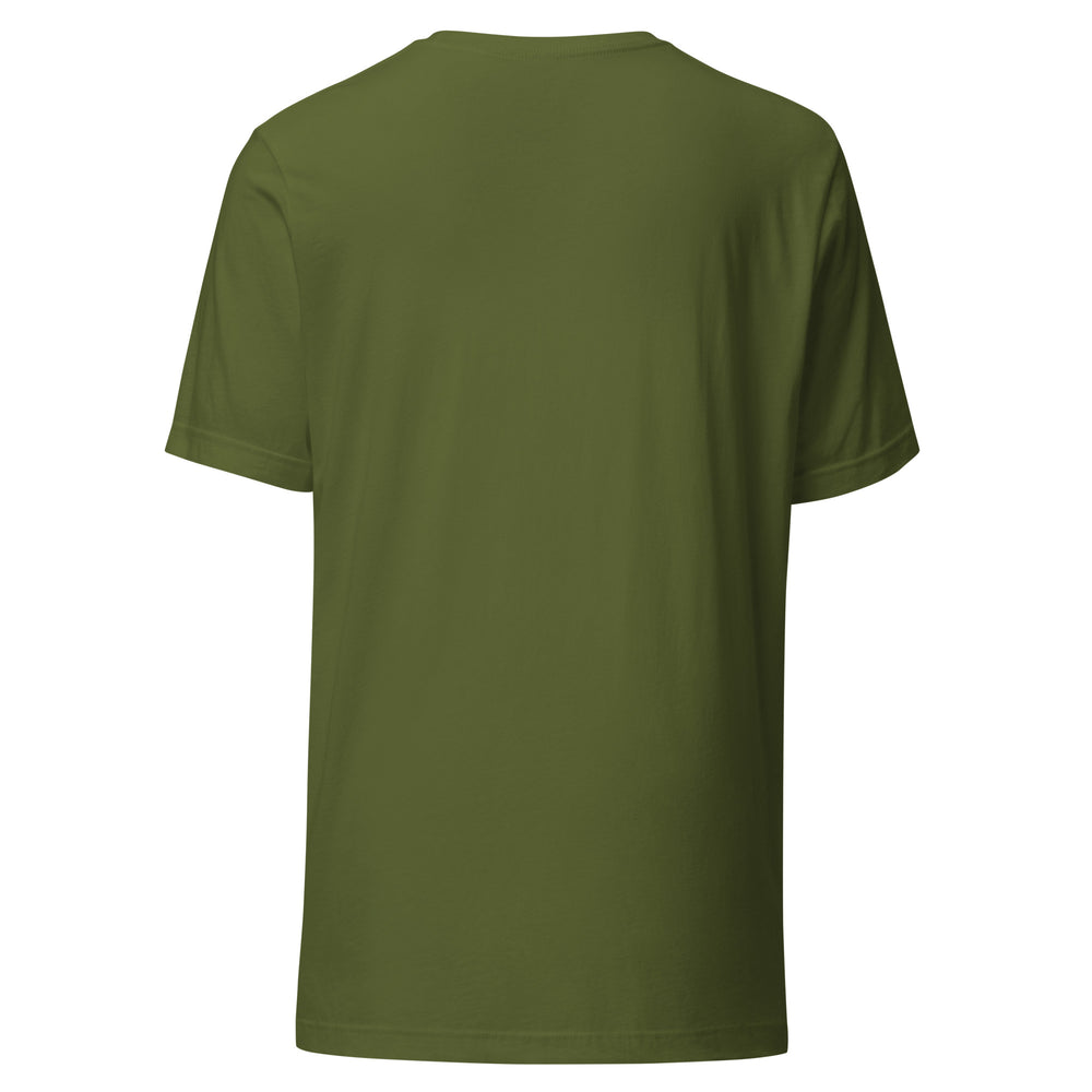 Frog On A Mushroom Graphic Tee, back view.