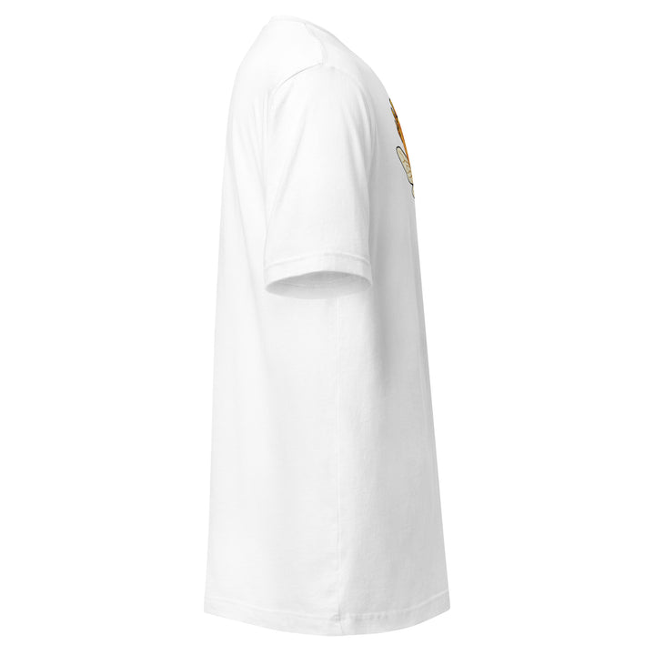 Happy Bee graphic tee in white — right view | Infinite1