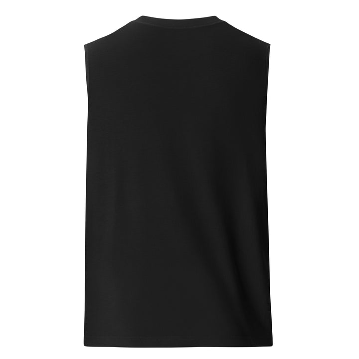 Hustle King Theme Graphic Muscle Shirt – Back View