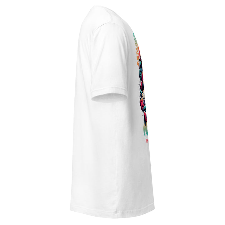 Infinite Vibes Cosmic Universe Graphic Tee in White - Right Side View