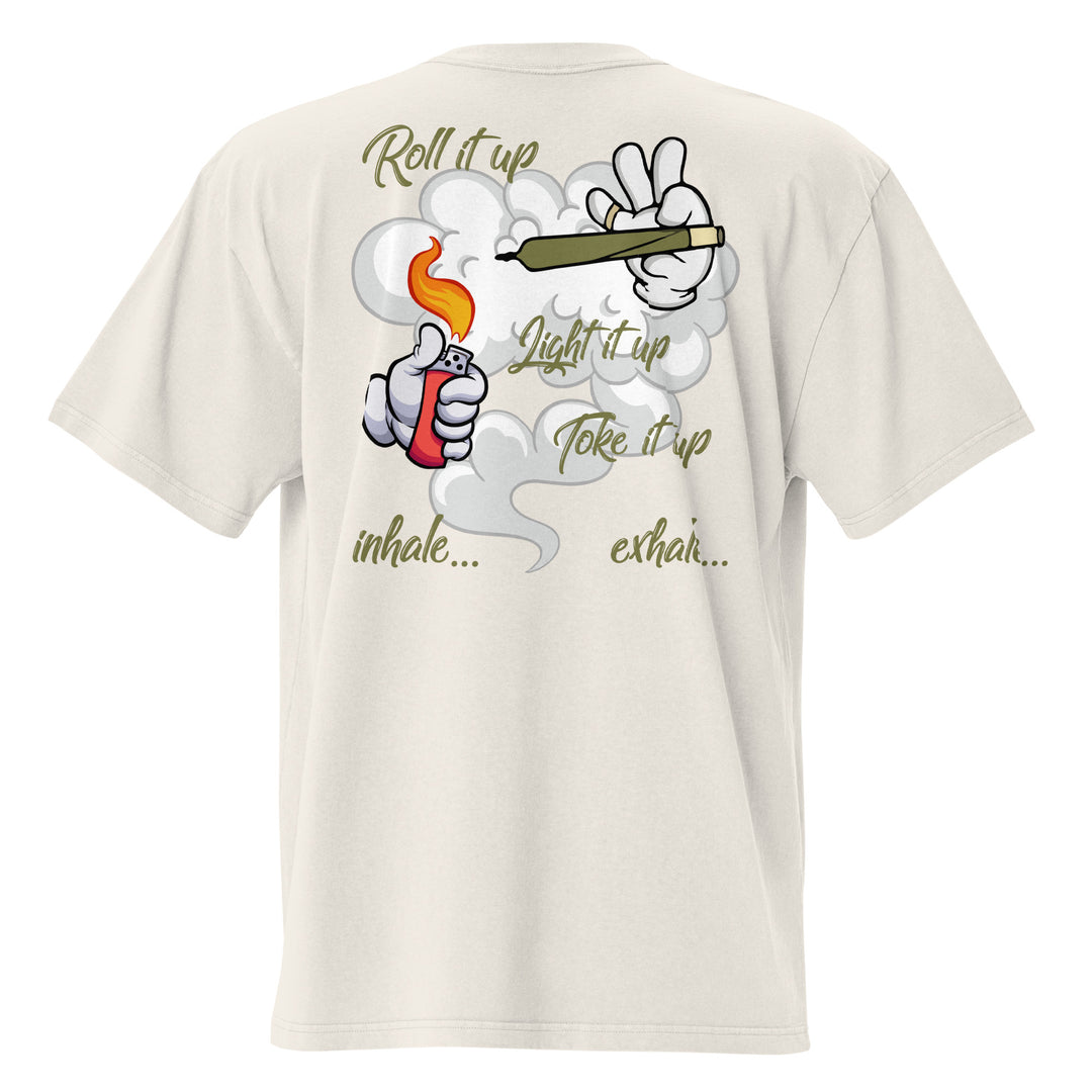 Inhale Exhale Graphic Tee, back view | Infinite1