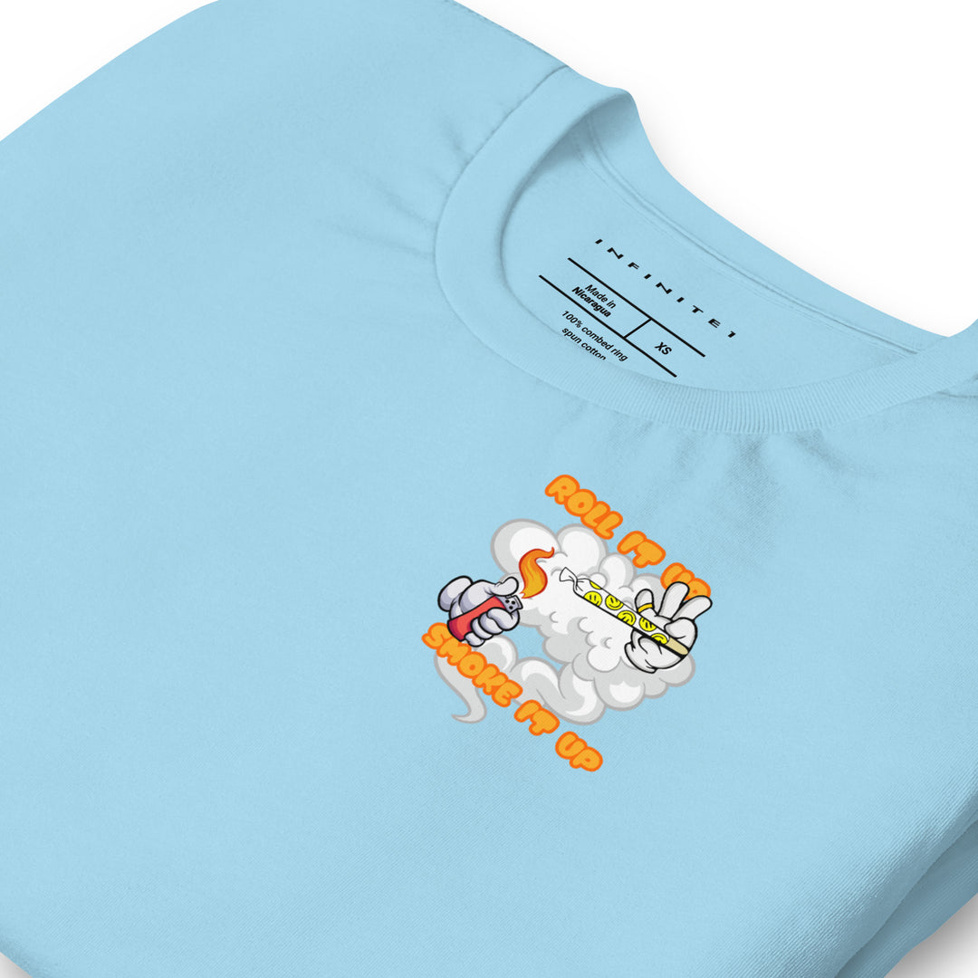 Inhale Exhale Graphic Tee, folded front left view