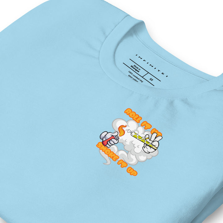 Inhale Exhale Graphic Tee, folded front left view