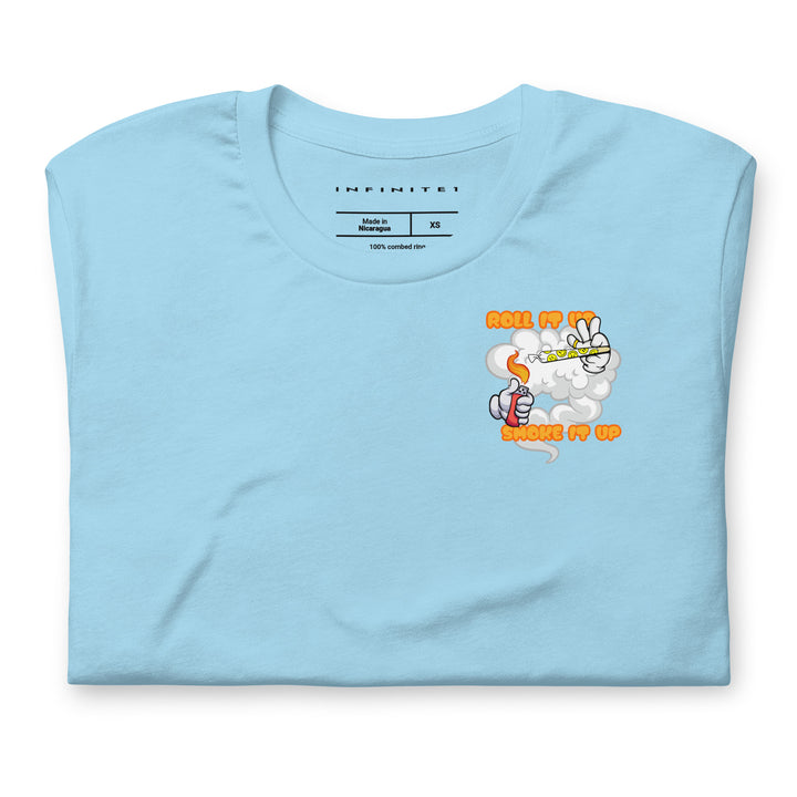 Inhale Exhale Graphic Tee, folded front view