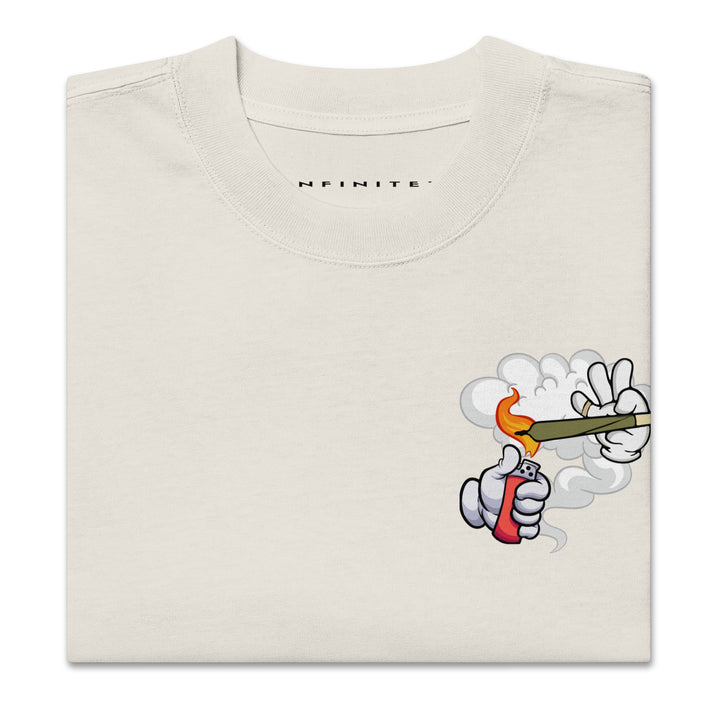 Inhale Exhale Graphic Tee, folded front view | Infinite1
