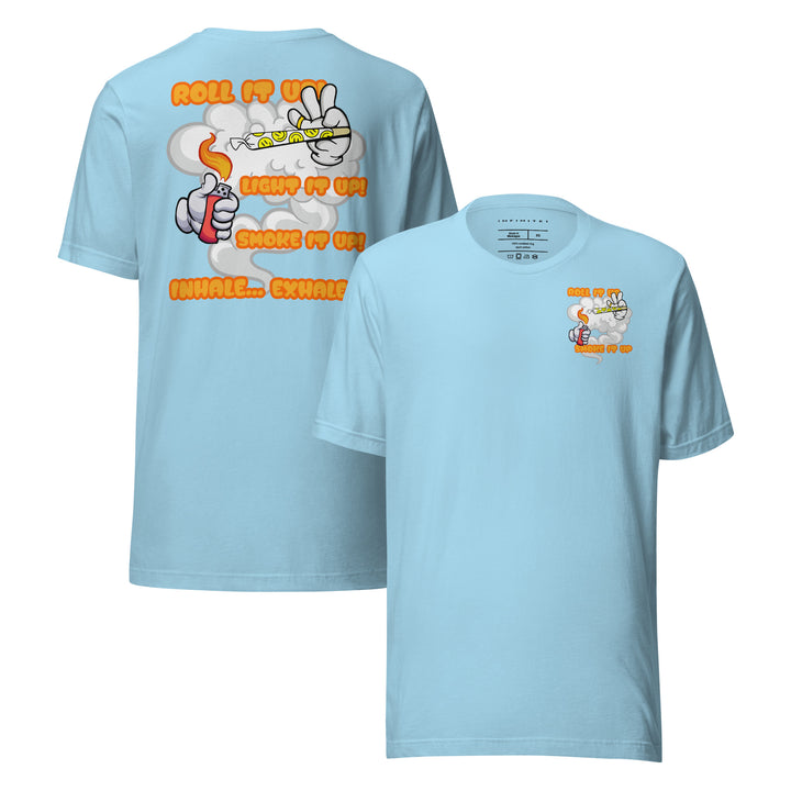 Inhale Exhale Graphic Tee, front and back view