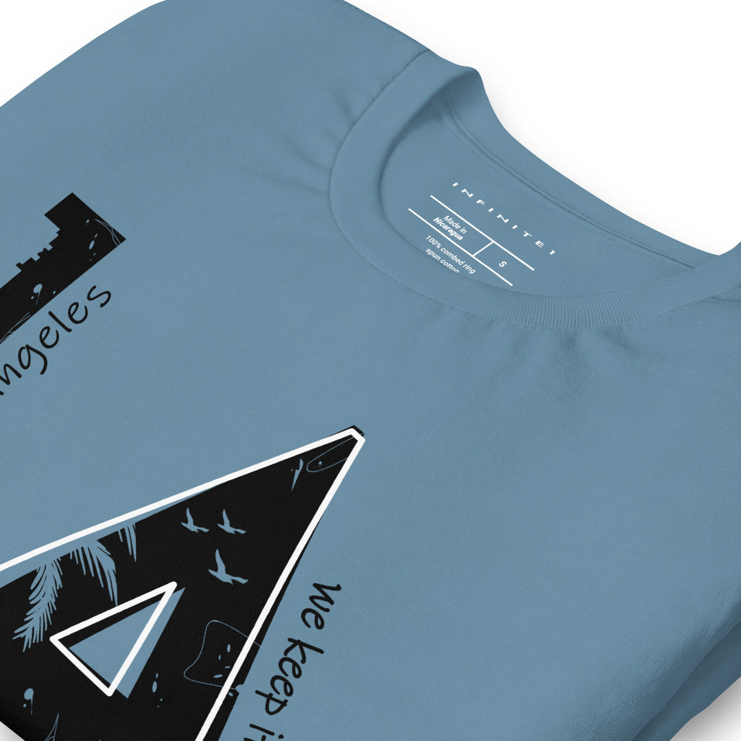 L.A. City Theme Graphic Tee, folded front left view.