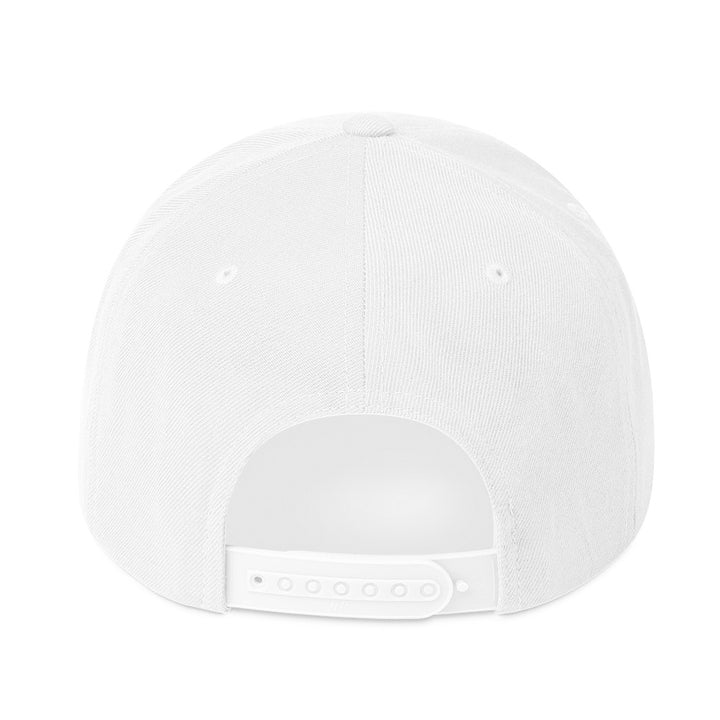 Legend 23 Tribute Embroidered Snapback Hat in White, back view | Infinite1