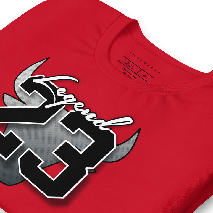 Legend 23 Tribute Graphic Tee, folded left front.