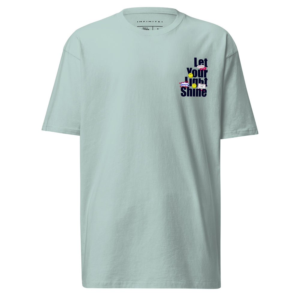 Let Your Light Shine Premium Tee, front view.