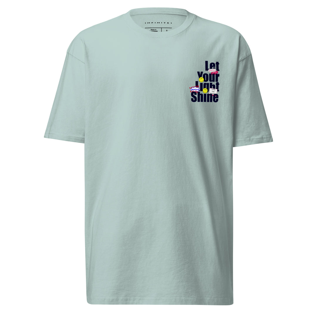 Let Your Light Shine Premium Tee, front view.