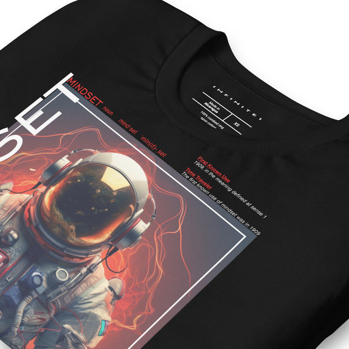 Men's Concept And Spaceman Graphic Tee, folded front left view.