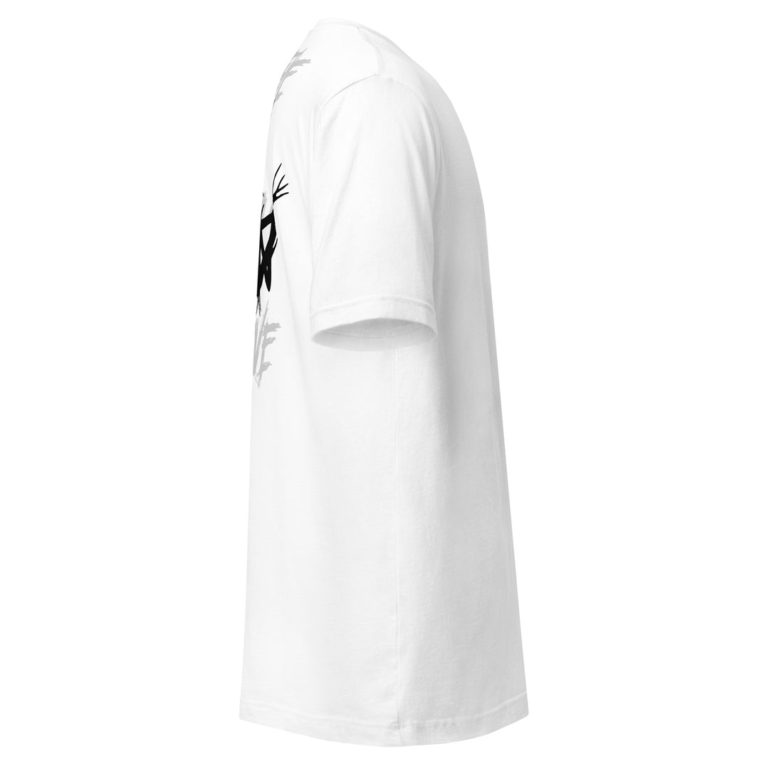Men’s Evil Grin And Slogan Short Sleeve Graphic Tee, right view.