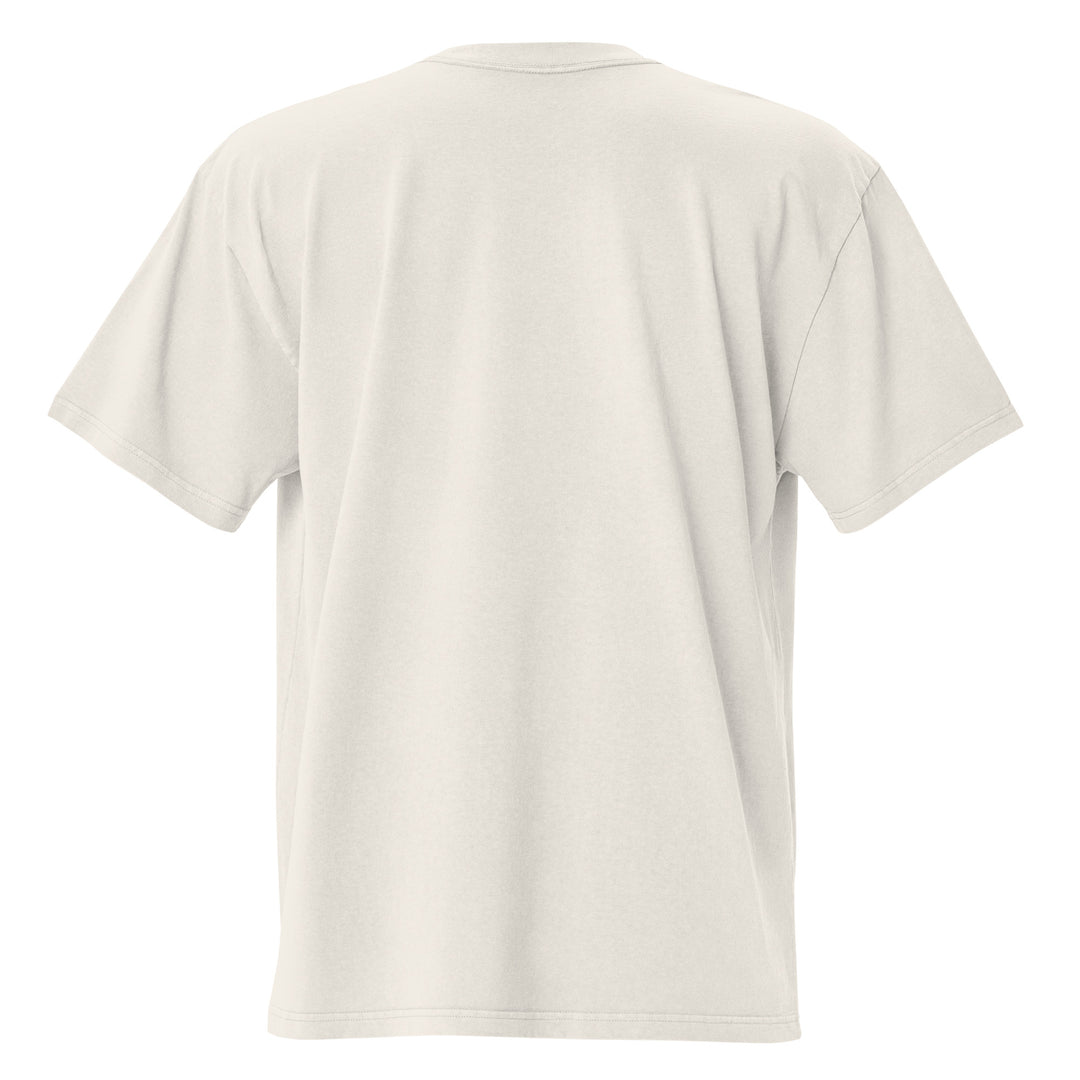 Men's I Own The Streets Theme Oversized Faded Tee, back view.