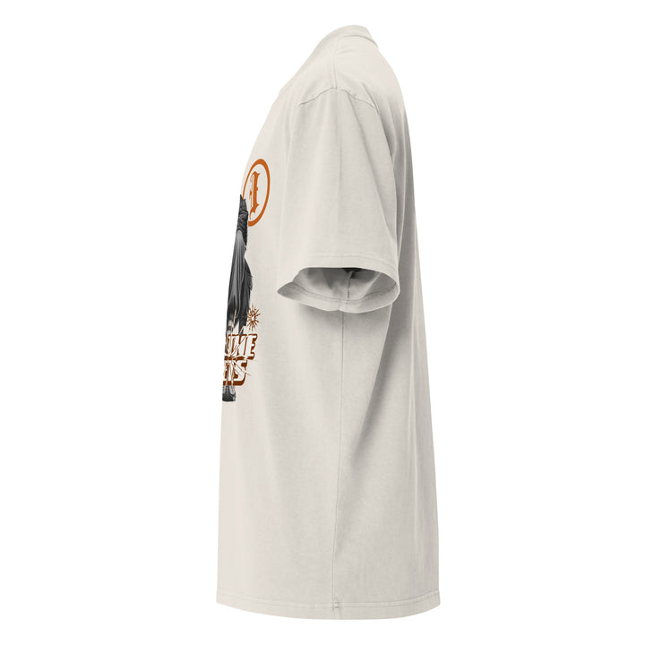 Men's I Own The Streets Theme Oversized Faded Tee, left view.