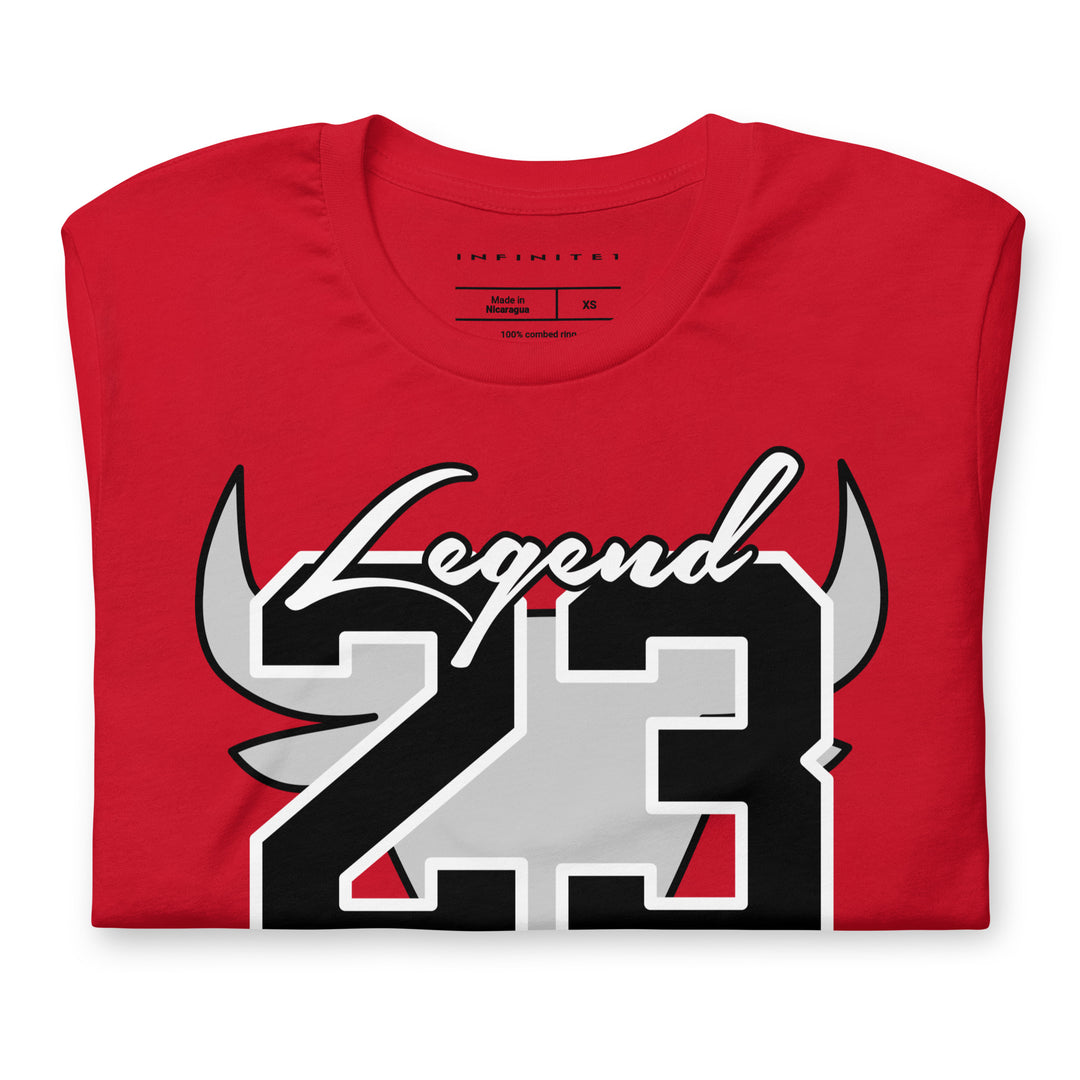 Men's Legend 23 And Tribute Casual T-shirt, folded front view.