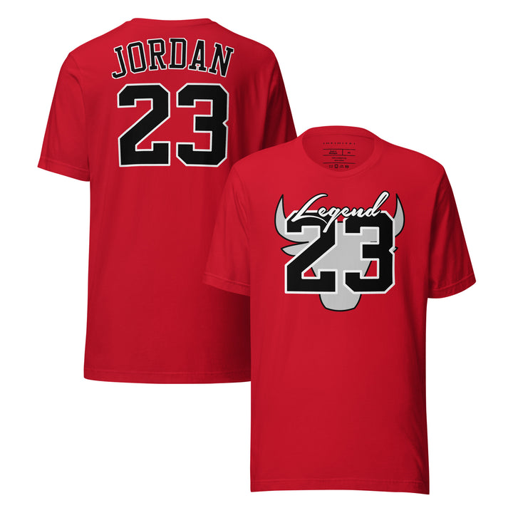 Men's Legend 23 And Tribute Casual T-shirt, front and back view.