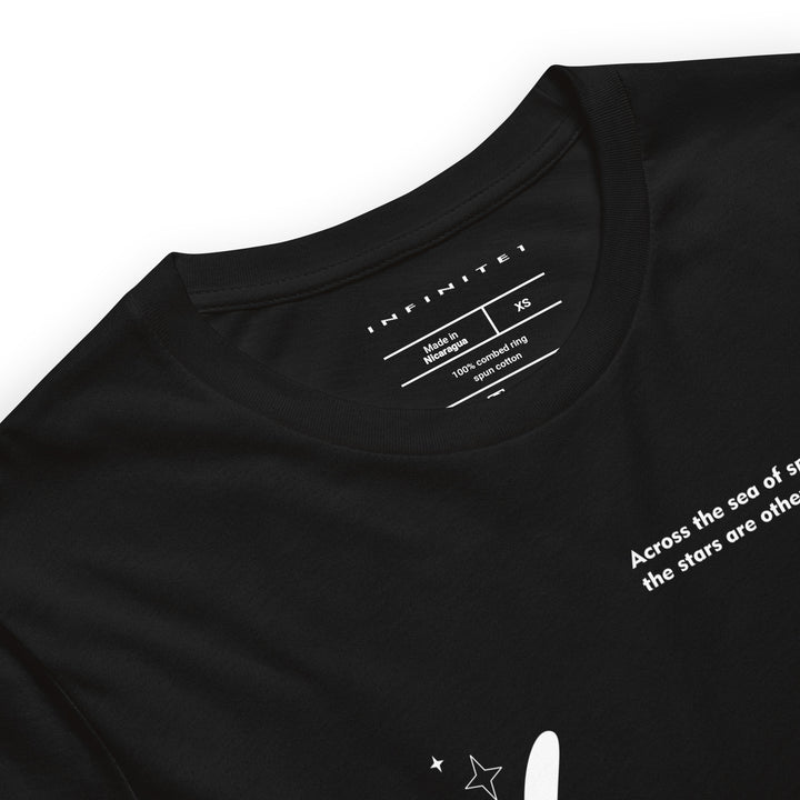 Men’s Planet Doodle And Slogan Graphic Tee, close-up front view.