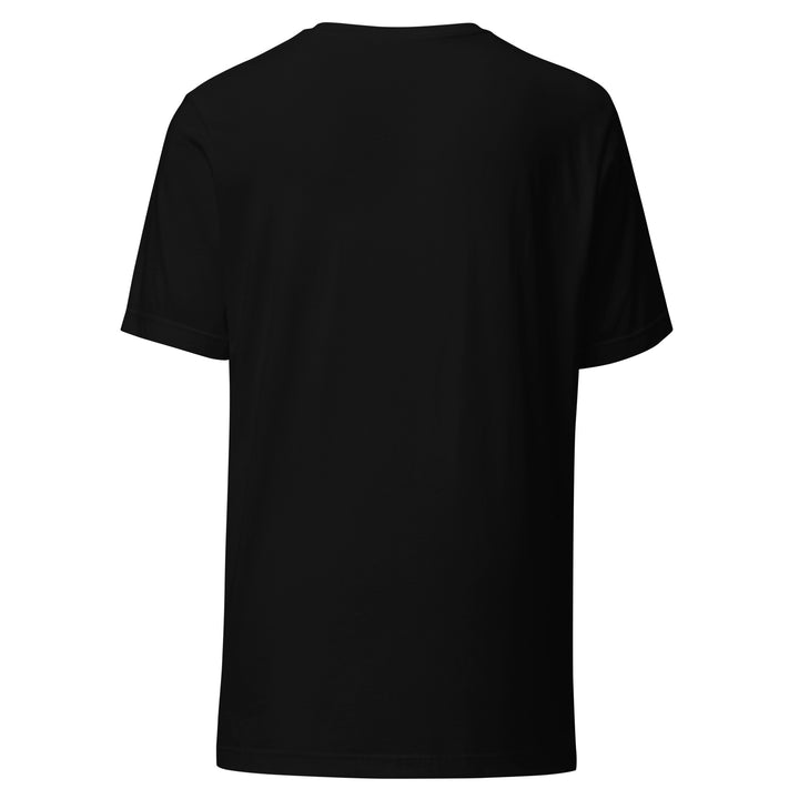 Men’s Virtue Theme and Slogan Graphic T-shirt, back view.