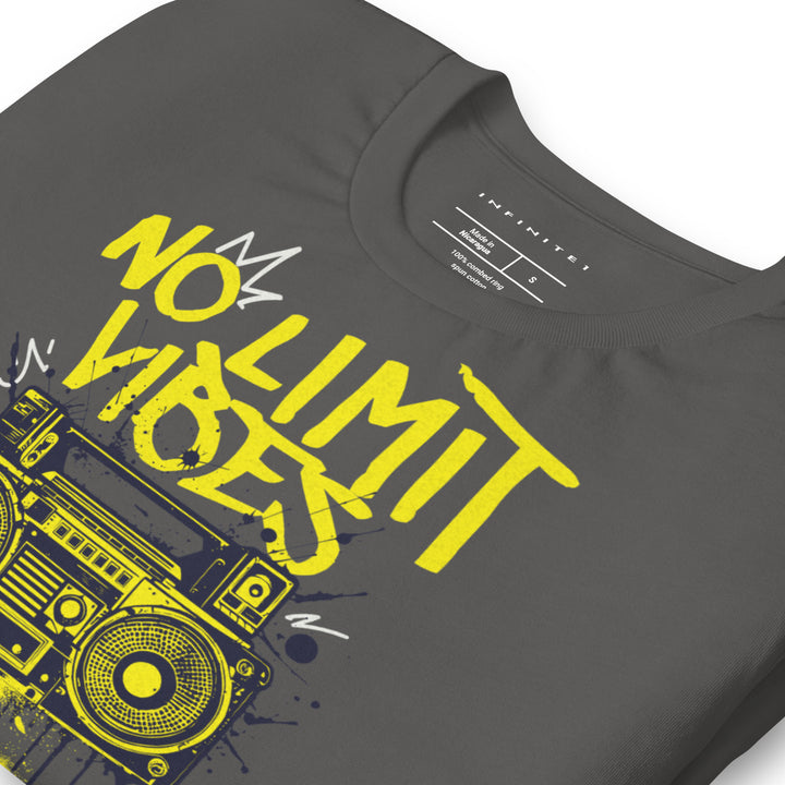 No Limit Vibes Graphic Tee, folded front left view