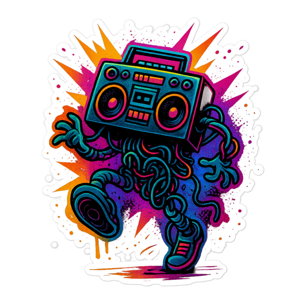 Radio Head Bubble-Free Sticker, 5.5" x 5.5"