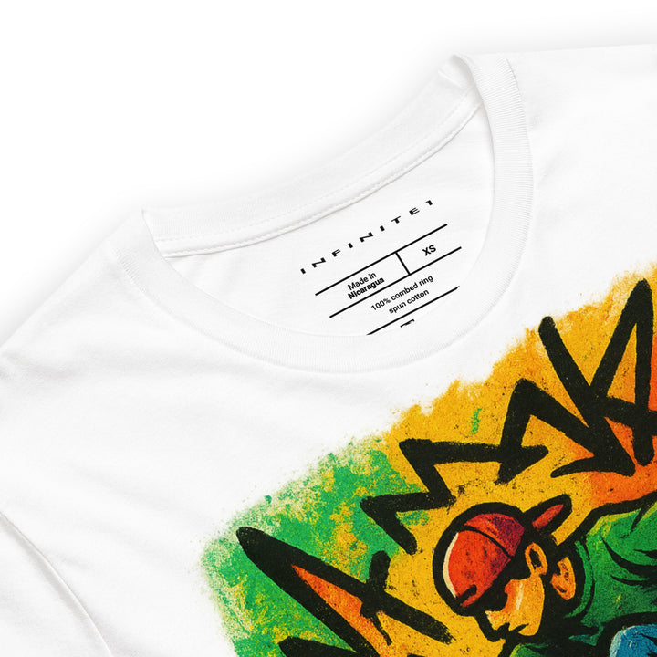 Skate Or Die Graphic Tee, close-up front view.