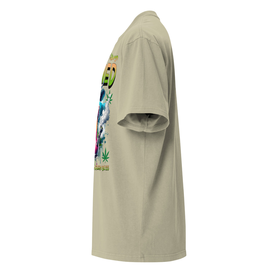 Stay Stoned Oversized Faded Graphic Tee, front left view | Infinite1