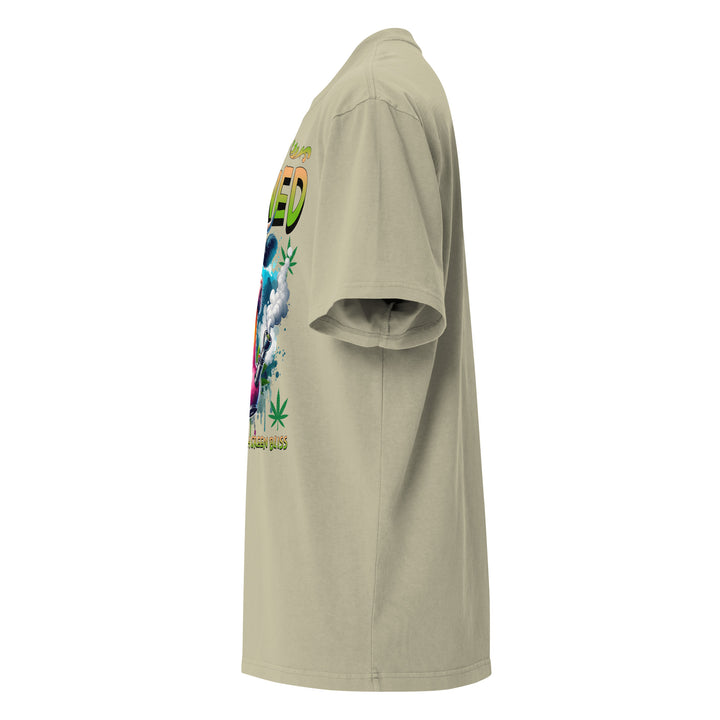 Stay Stoned Oversized Faded Graphic Tee, front left view | Infinite1