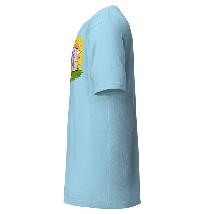 Stoned Age Graphic Tee (blue), left view.