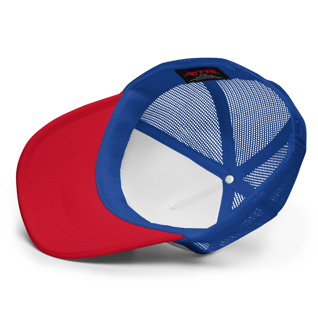Two Beers Cheers Foam Trucker Hat, undervisor view