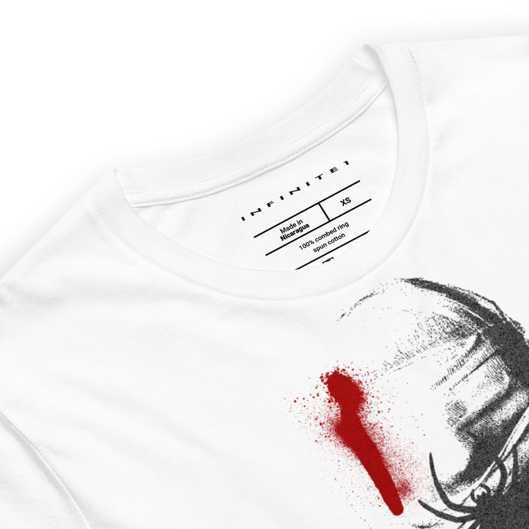 Unsilenced Theme Graphic Tee, close-up front view