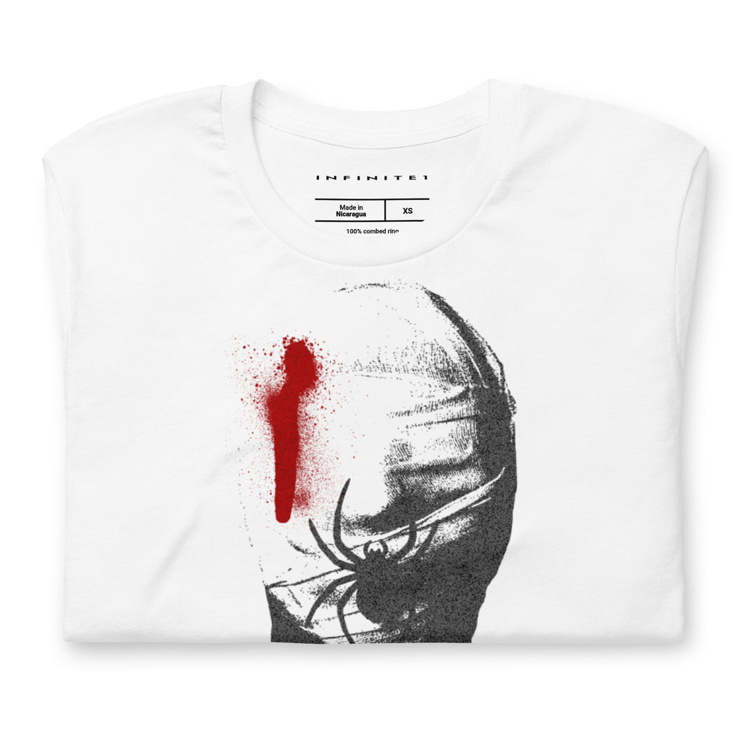 Unsilenced Theme Graphic Tee, folded front view.
