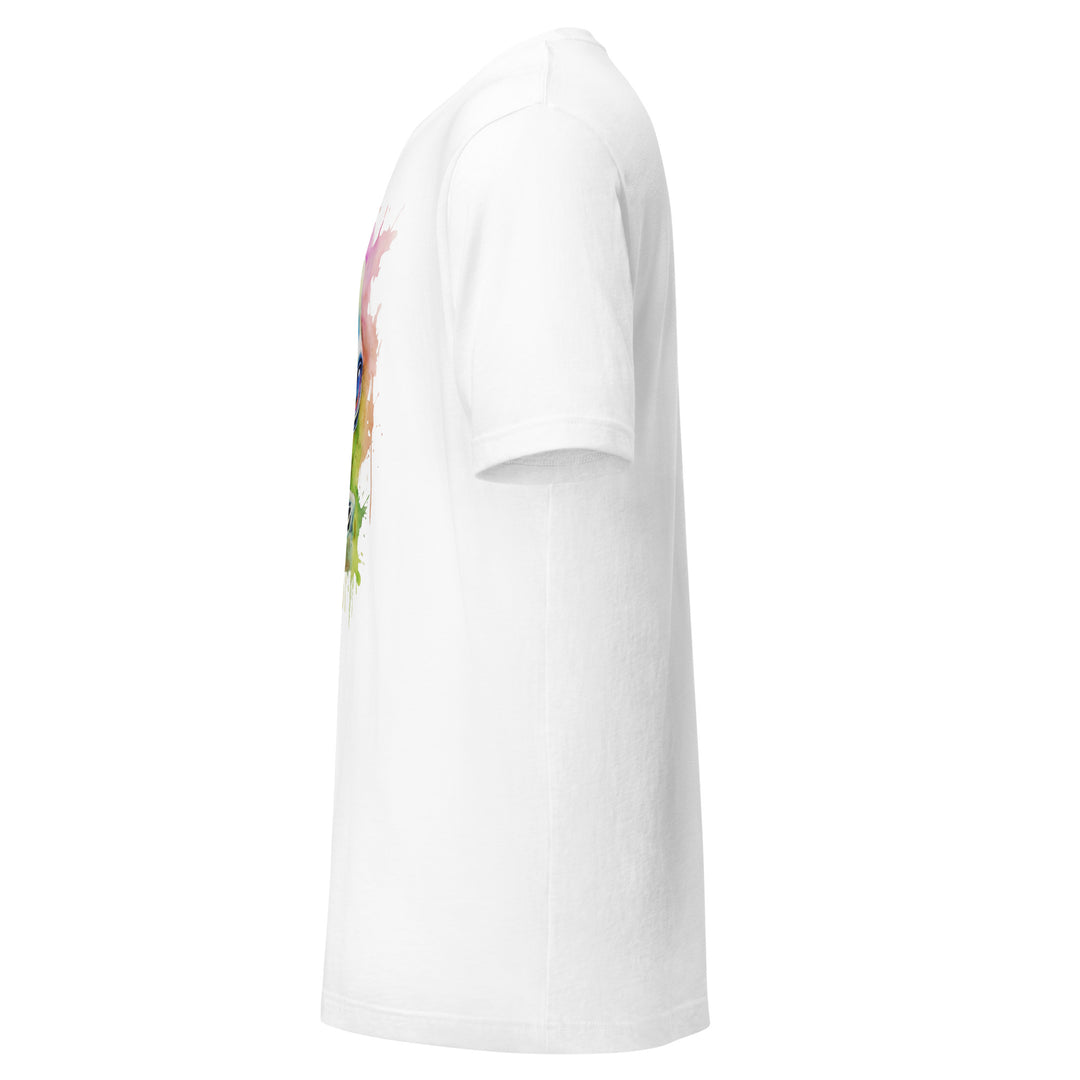 Watercolor Alien Graphic Tee, left view.