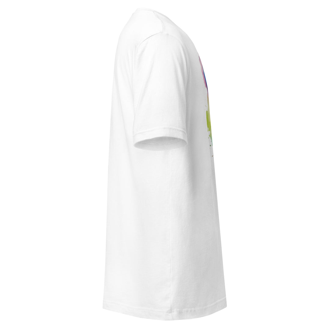 Watercolor Alien Graphic Tee, right view.