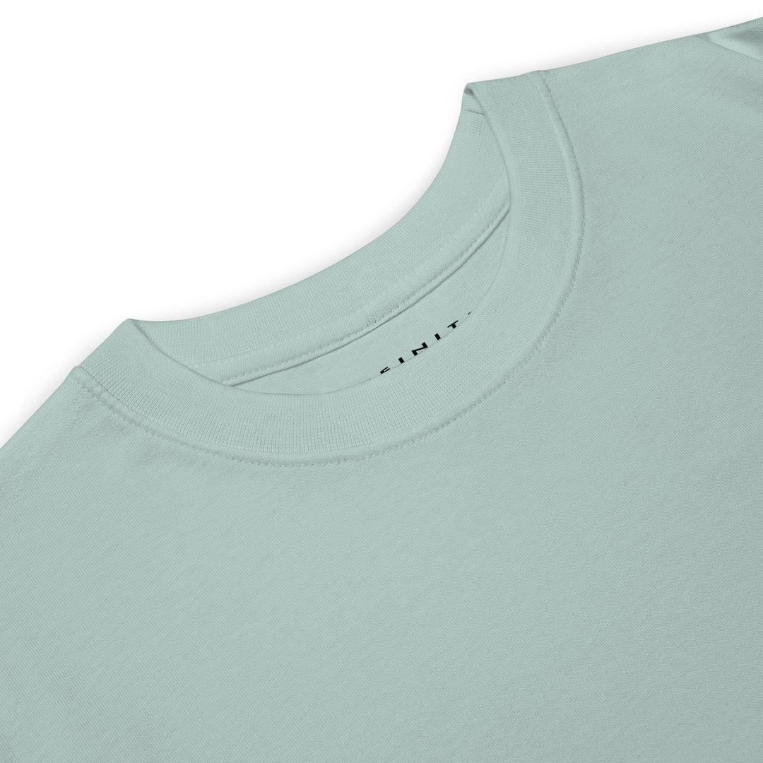 Men’s Let Your Light Shine Premium Tee, close-up detail front view.