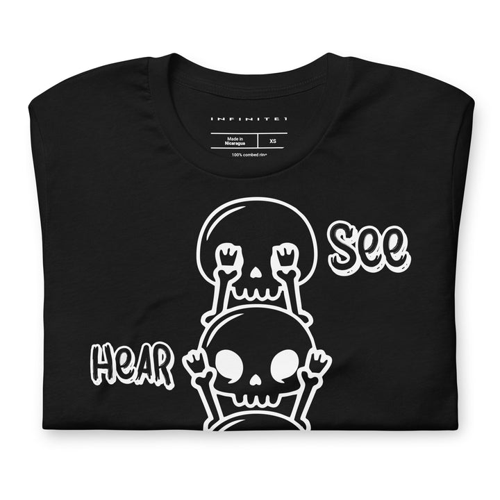 Skull &amp; Bones No Evil Theme Graphic Tee