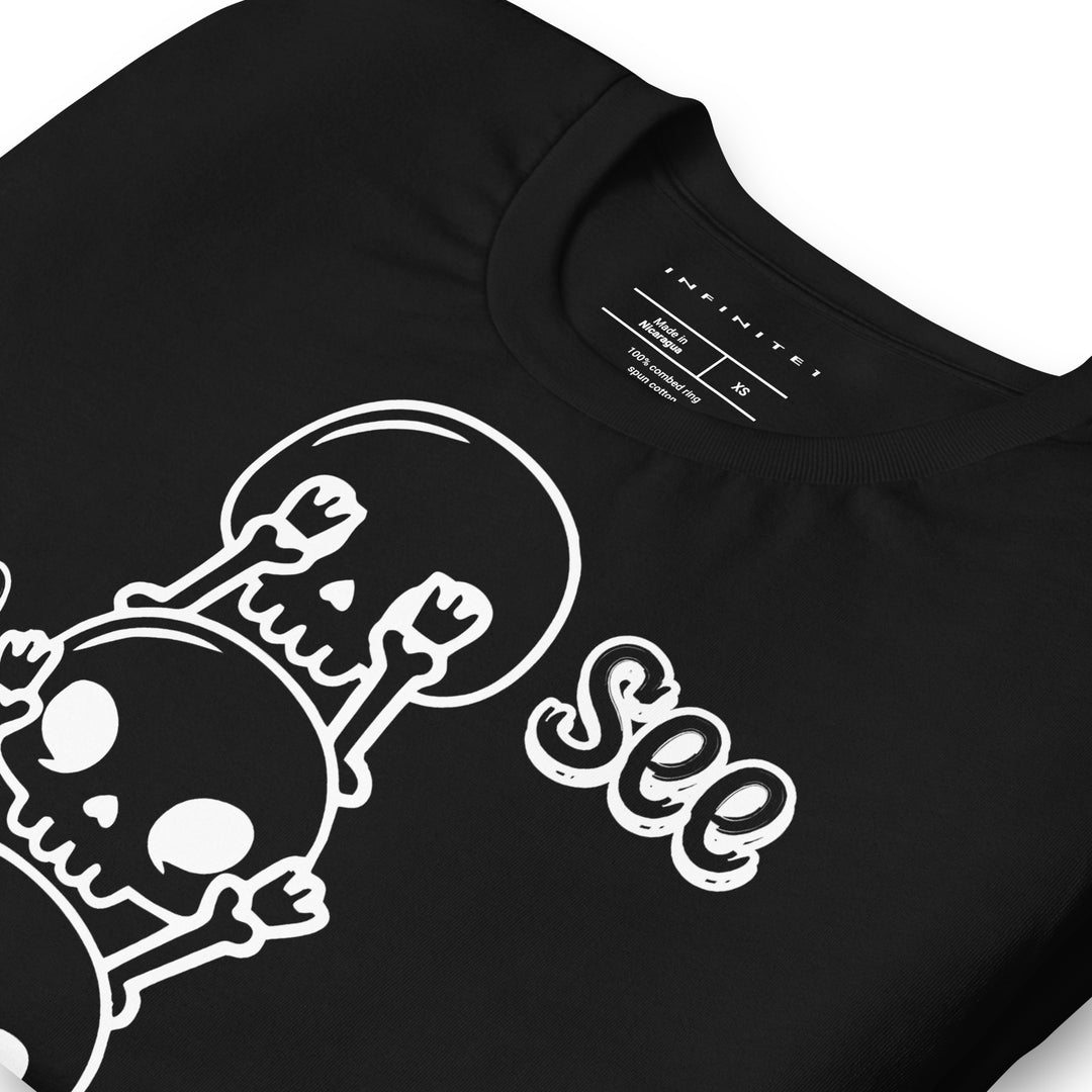Skull &amp; Bones No Evil Theme Graphic Tee